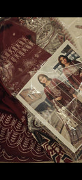 JOHRA MEHROON EMBROIDERED DEMANDING ARTICLE0182666