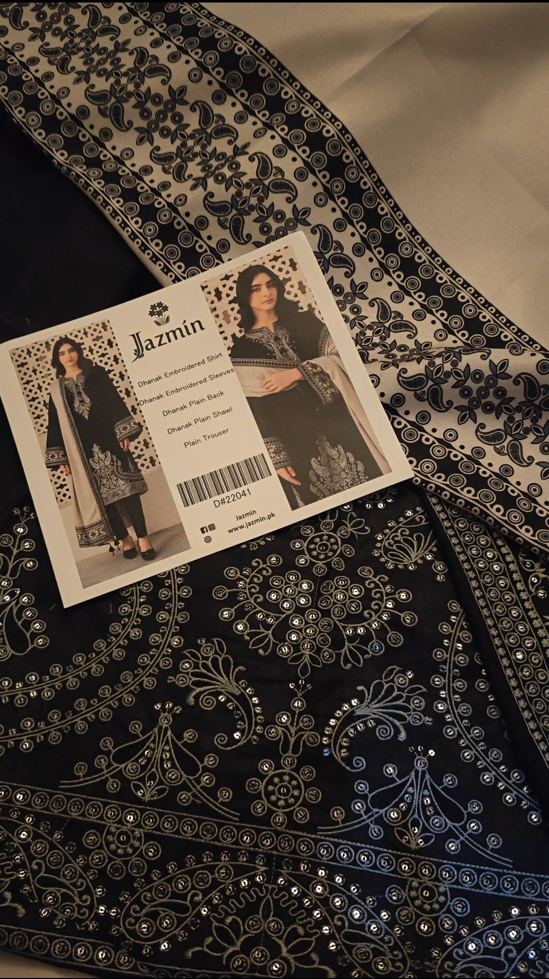 JAZMIN DHANAK 3 PIECE ARTICLE