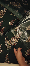GREEN EMBROIDERY 3PC LUXURY DRESS882200