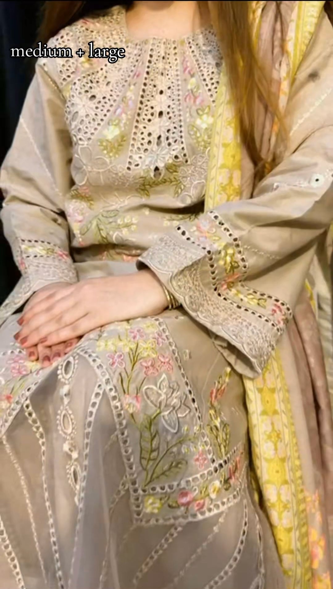 MARIA.B STITCH CHICKEN KARI 3 PIECE DRESS