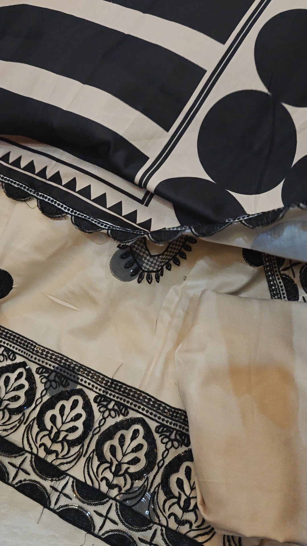 ETHNIC PRINTED DHANAK 3 PIECE DRESS