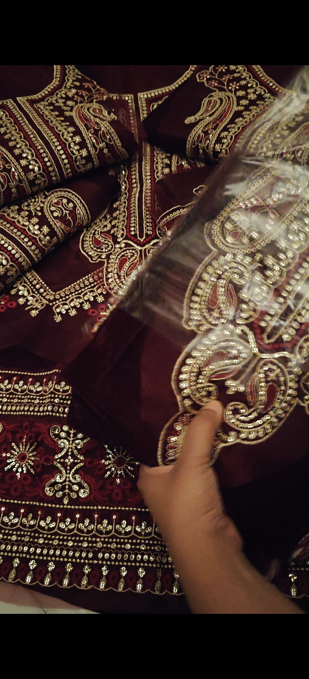 Velvet shirt mehroon with patch super11000m