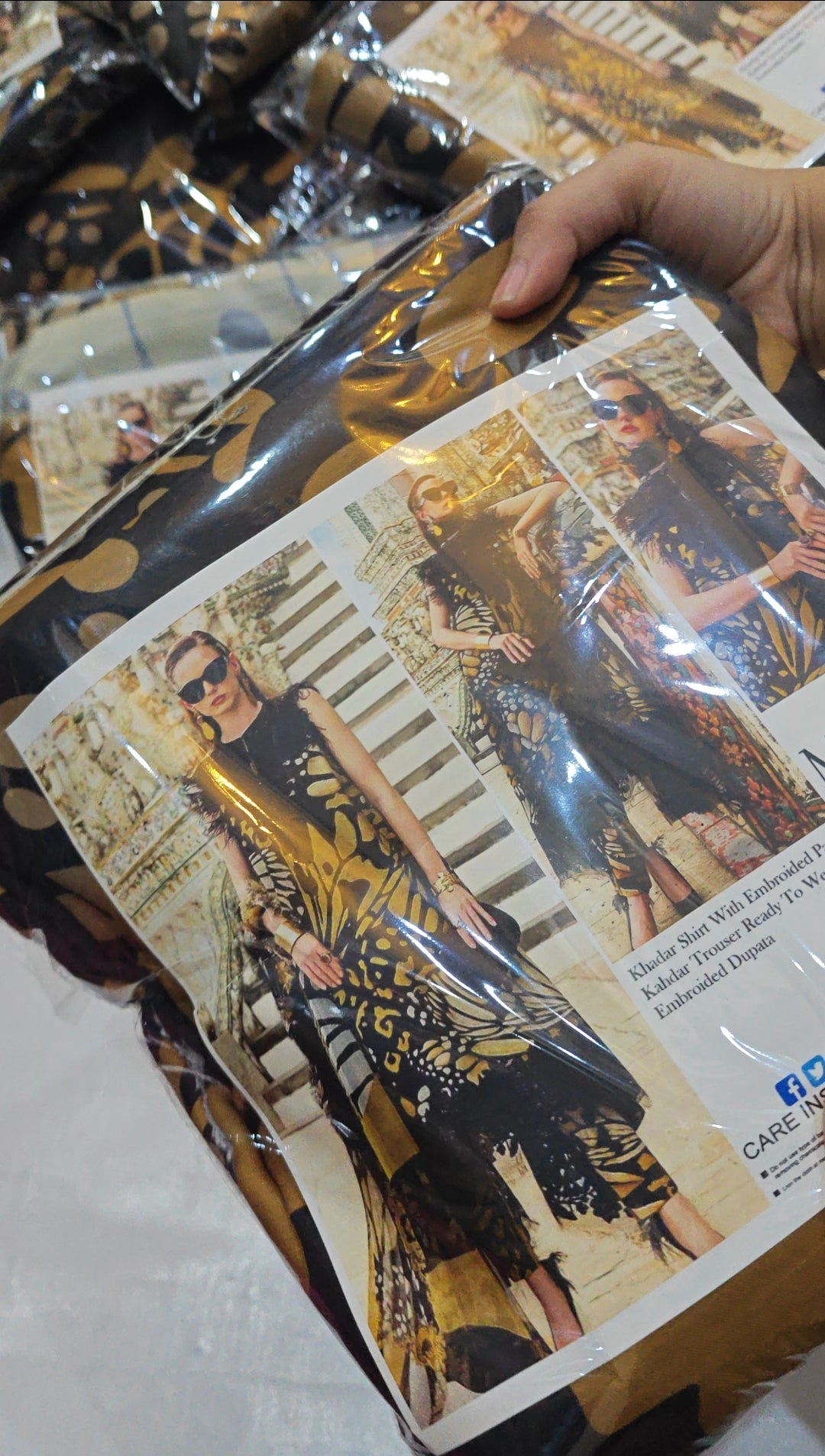 MARIA.B PRINTED KHADDAR 3 PIECE DRESS MAI0