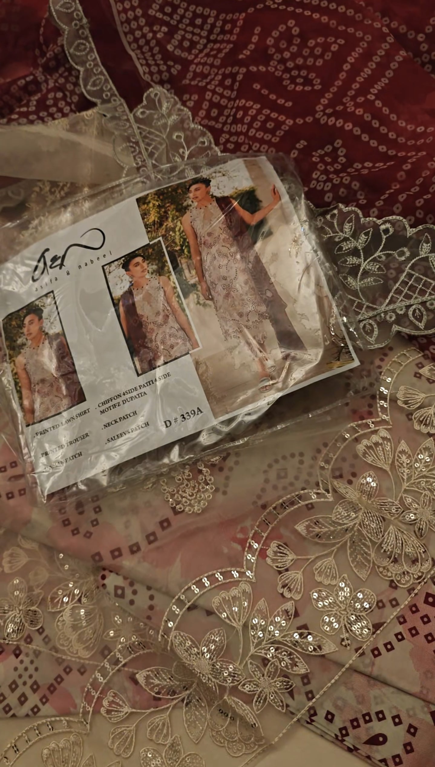ASIFA AND NABEEL LAWN PRINTED 3 PIECE ARTICLE US62Q0