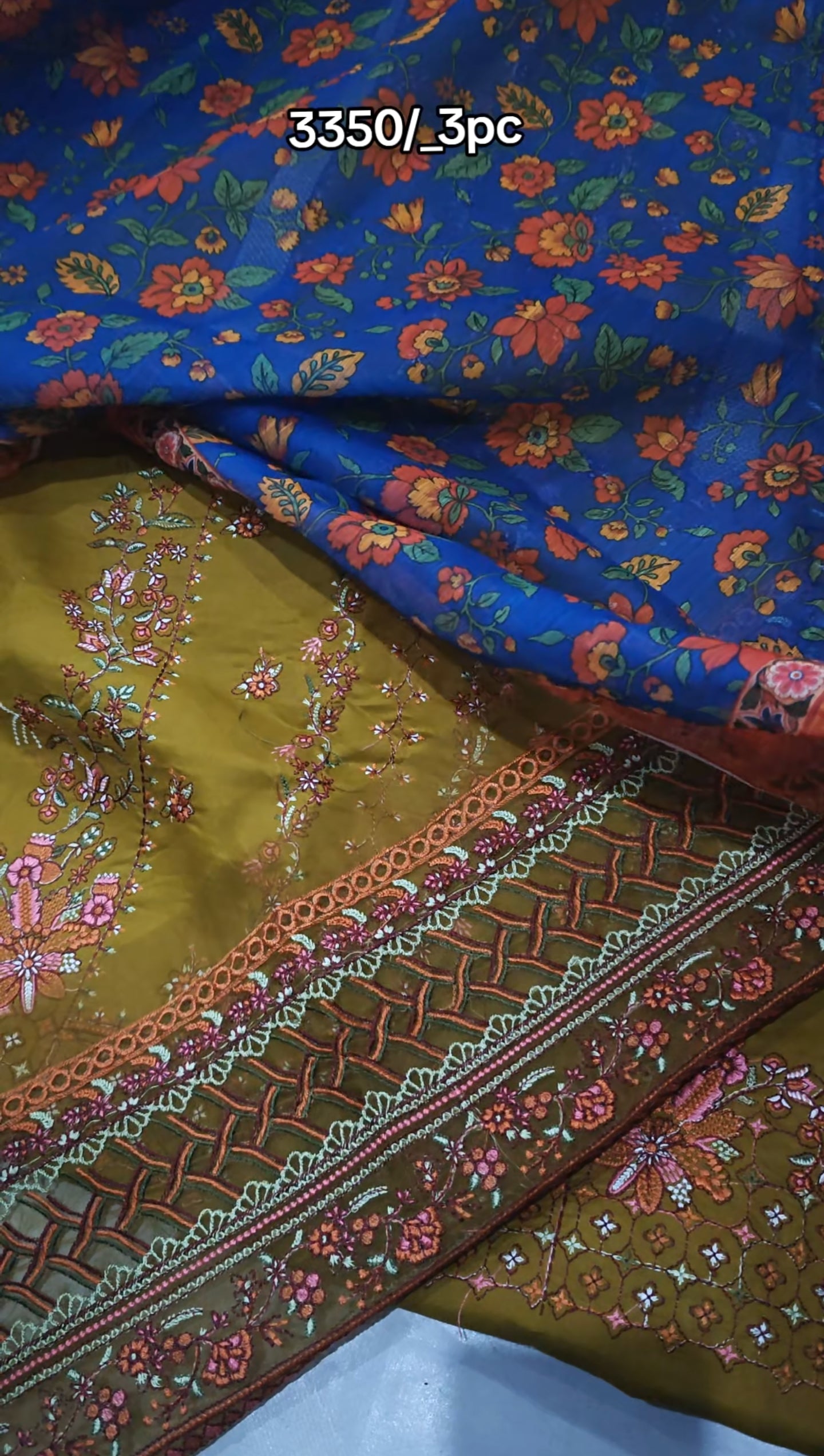 HUSSAIN REHAR LAWN EMBROIDERED 3 PIECE TNDGS92