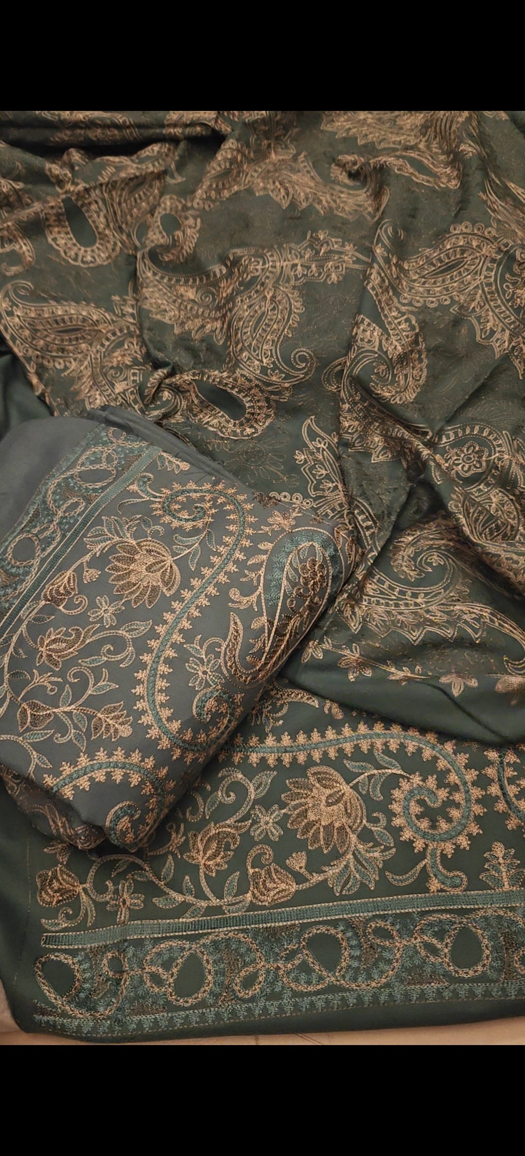 BAREEZE EMBROIDERY 3PC MARINA WINTER FABRIC GPDA82818888