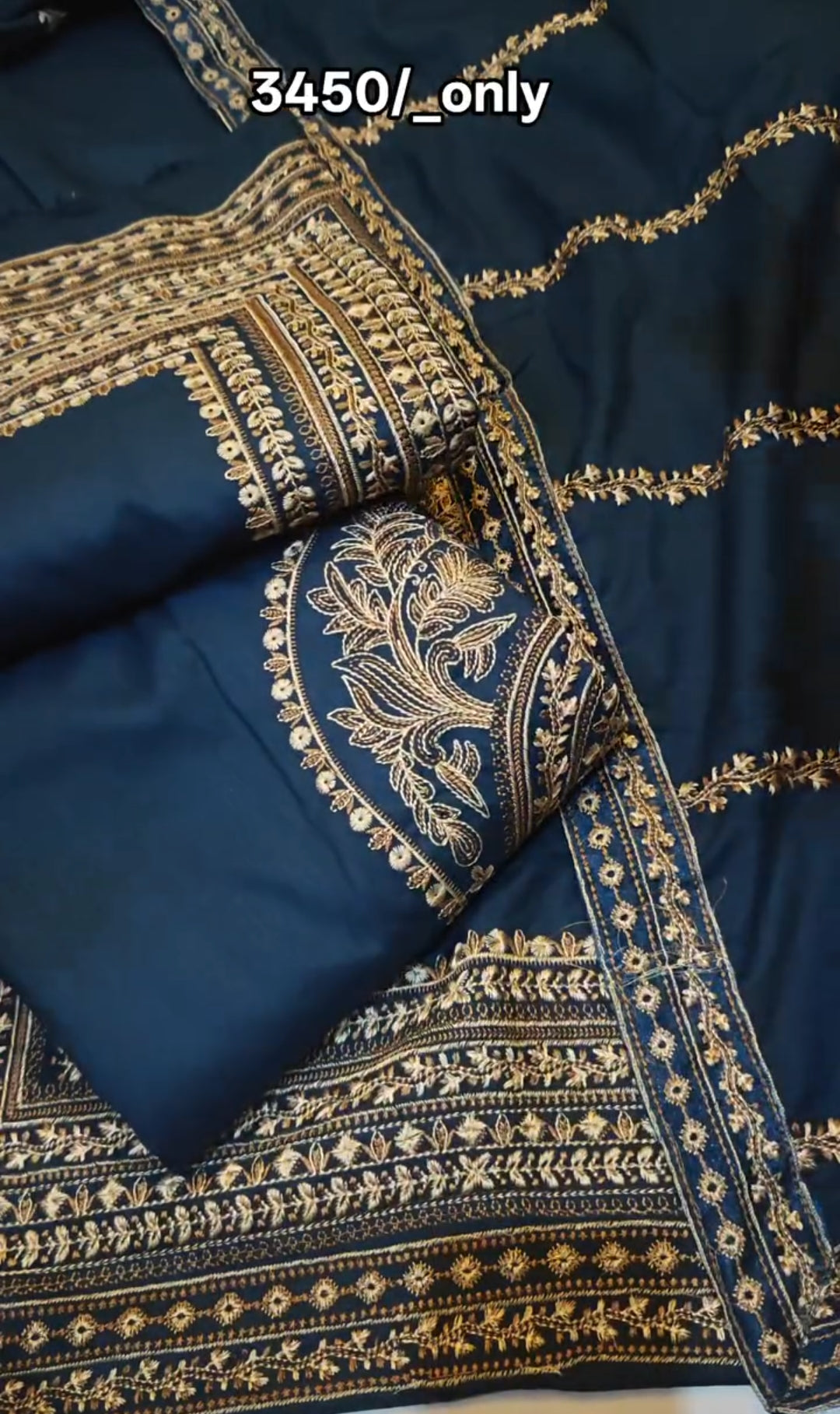 DHANAK MARINA EMBROIDERED 3 PIECE ARTICLE IMF0 ZINK COLOR