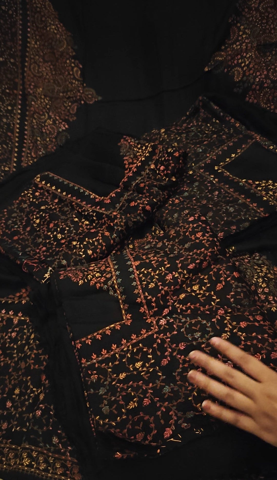 KACHA tanka pashmina whool black 55516kt