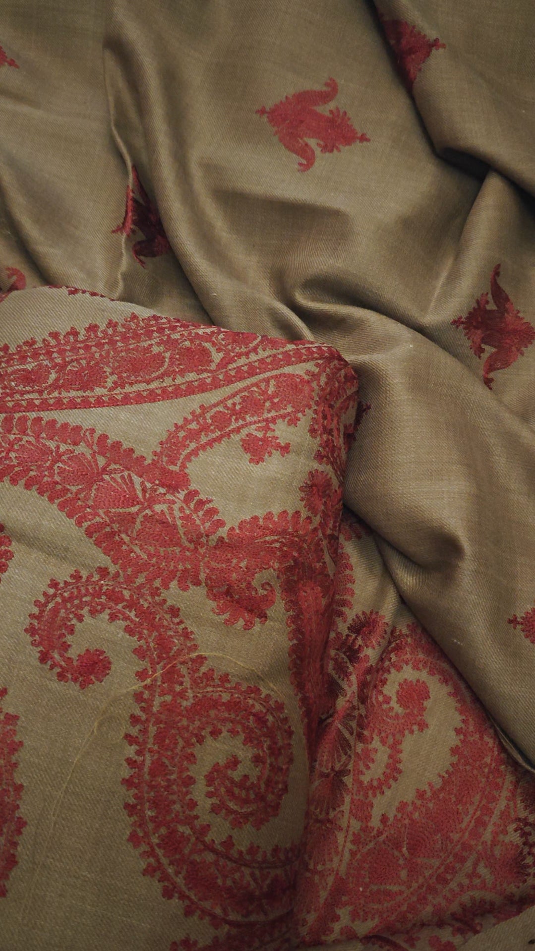 PEACH WOOL DHANAK 3 PIECE ARTICLE