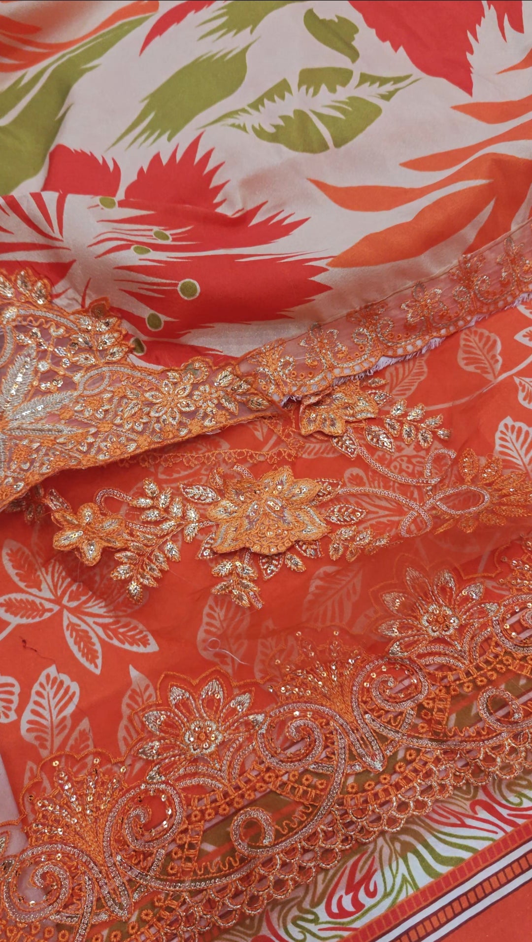 ANEELA'S PRINTED KARANDI 3 PIECE ARTICLE J1ZT