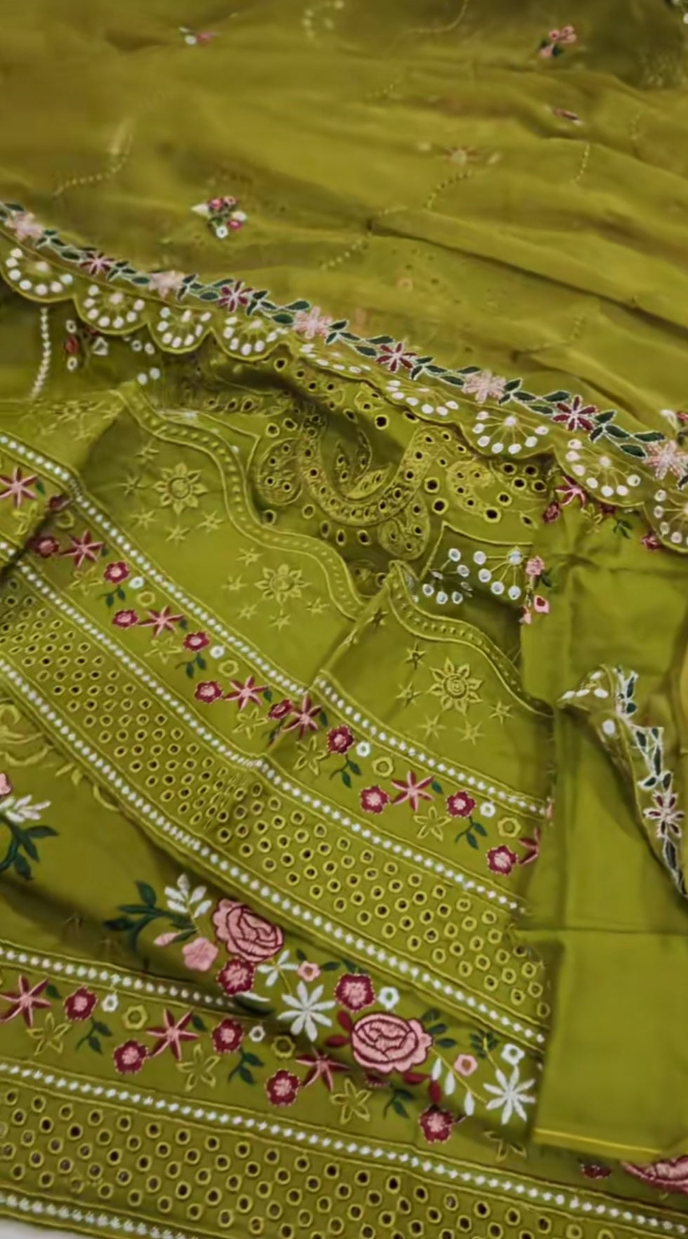 MUSH COTTON 3PIECE ARTICLE CHICKENKARI DHANI927FIRPV16H