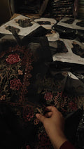 MAIRA B BLACK BEAUTIFUL OUTFIT WITH SEQUENCE MB82130B