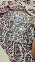 ALKARAM LAWN 3PC PRINTED CARR4090