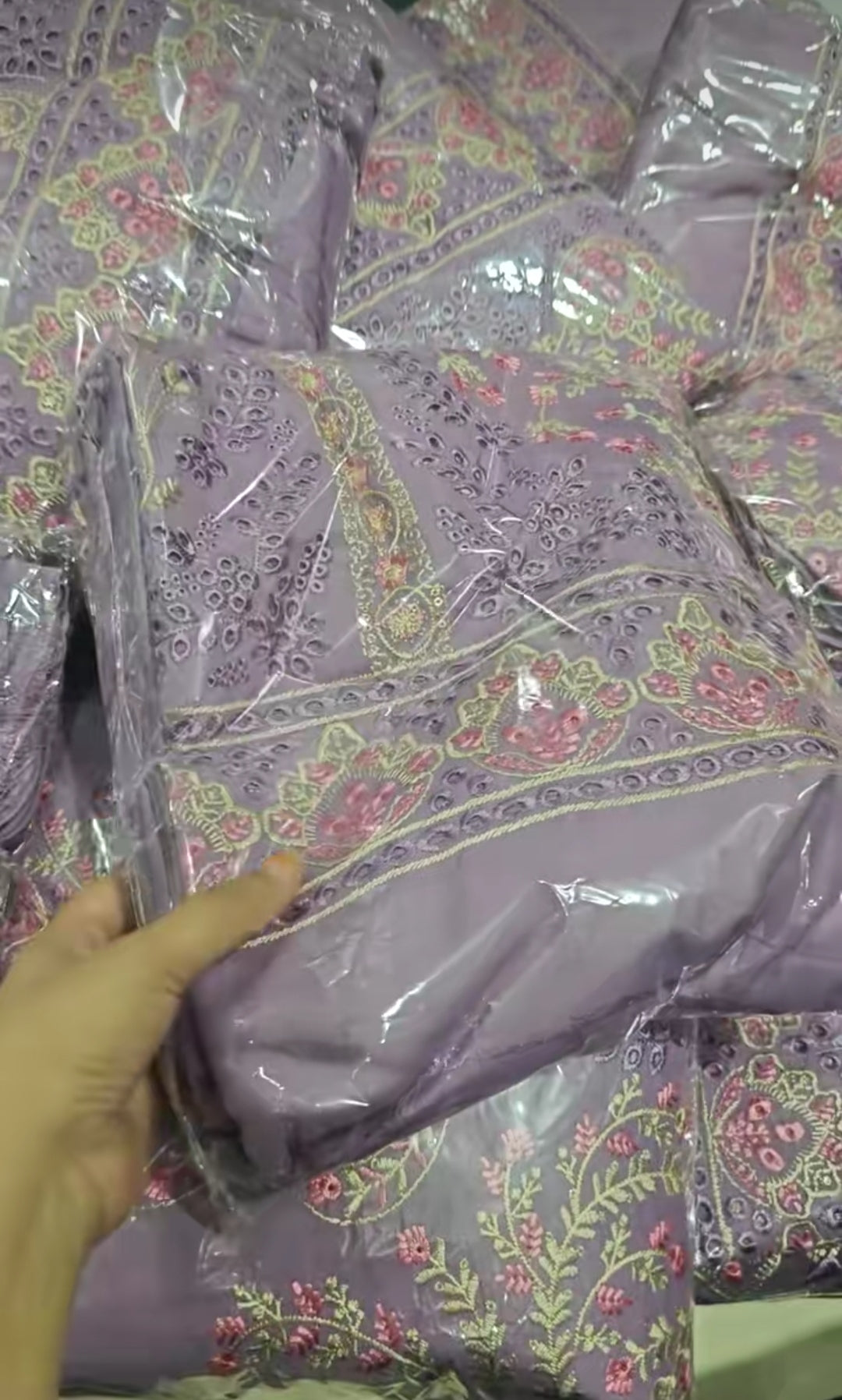 CHAIZMA 3PC ARTICLE MARINA DHANAK MARINA HEAVY EMBROIDERED LALICKHOHYH