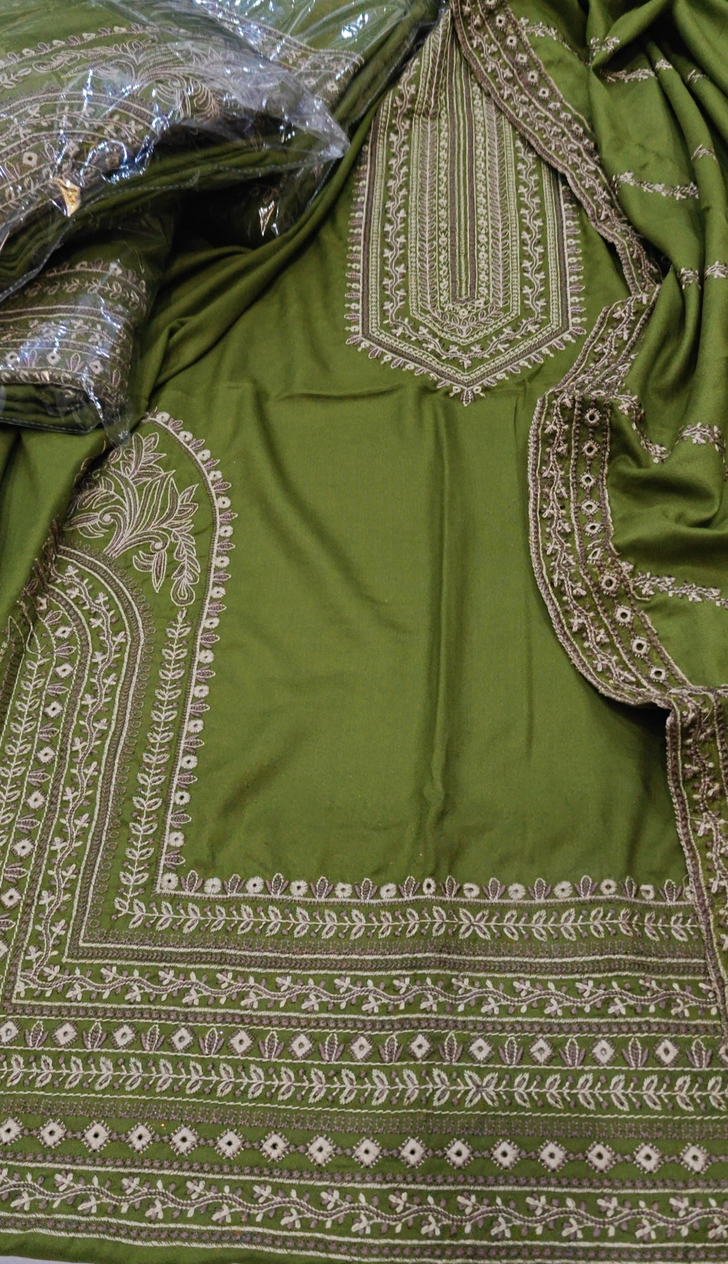 DHANAK MARINA EMBROIDERED 3 PIECE DRESS D8ZT