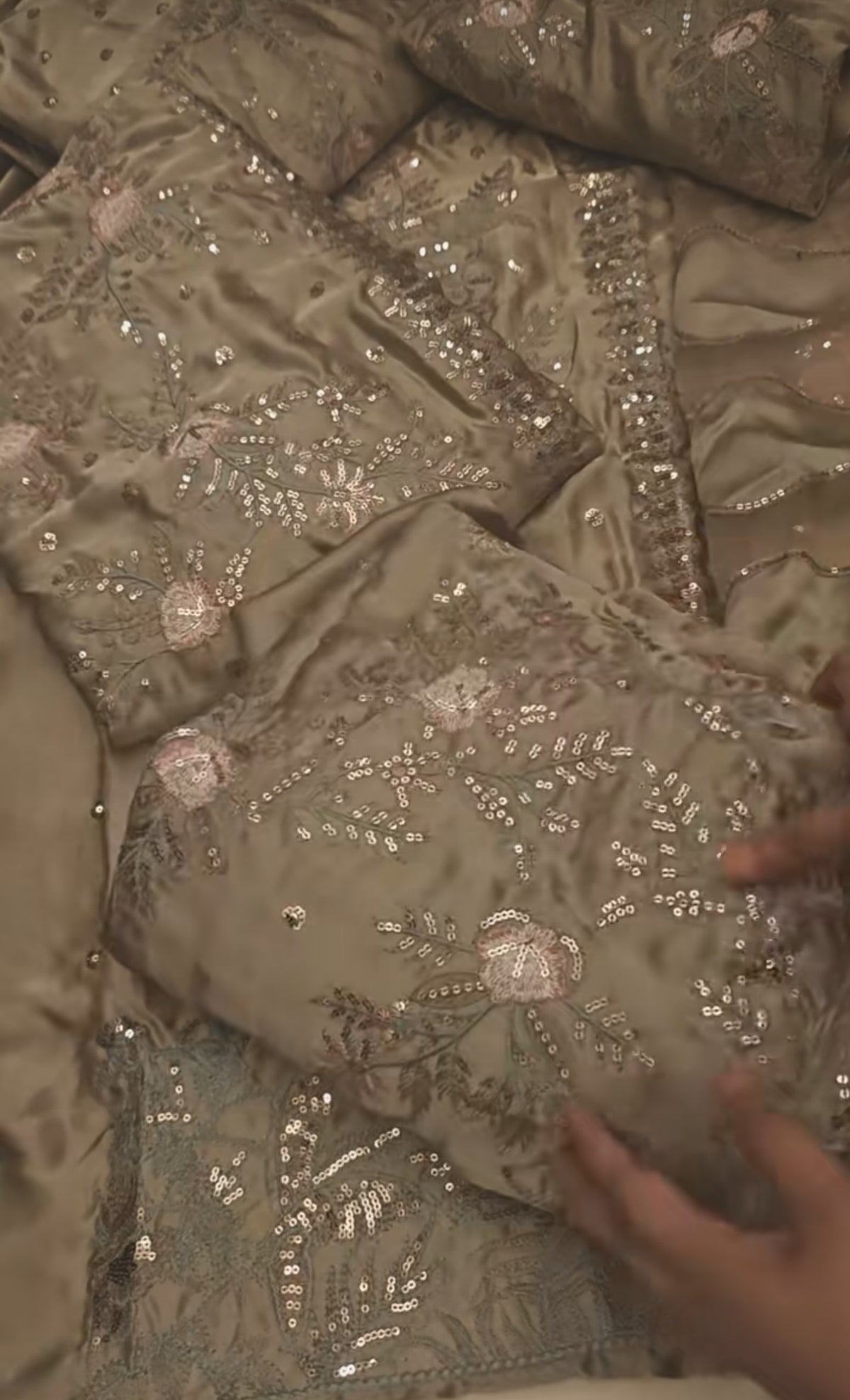 ETHNIC 2PC ARTICLE LAZERKARI SILK HEAVY EMBROIDERED BAJEIY9YOH