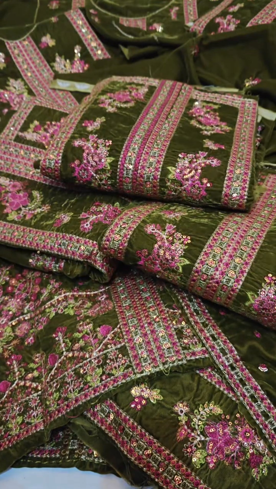 EMBROIDERED VELVET SHIRT Q29PO