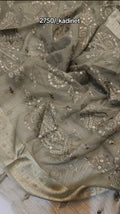 KHADI NET WEDDING LUXURY DRESS 2 PIECE SQMI6