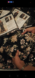 SILK BLACK 2PC ETHNIC KAFTAN EMBROIDERY 991205410