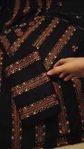 BAREEZE LAWN BLACK ELEGANT BH8191