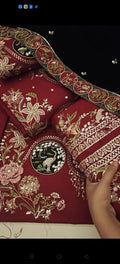 ETHNIC MEHROON EMBERODRY MEHROON VELVET 66172030MEHRON