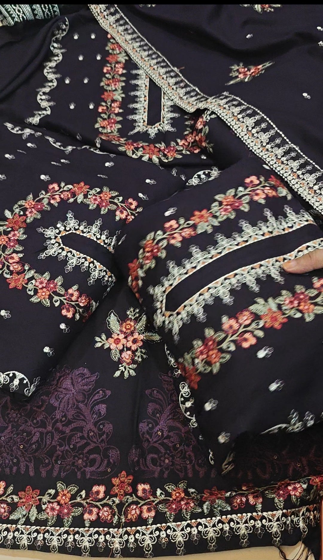 Plum EMBDOIDERED 3pc dhank marina article plum919555278