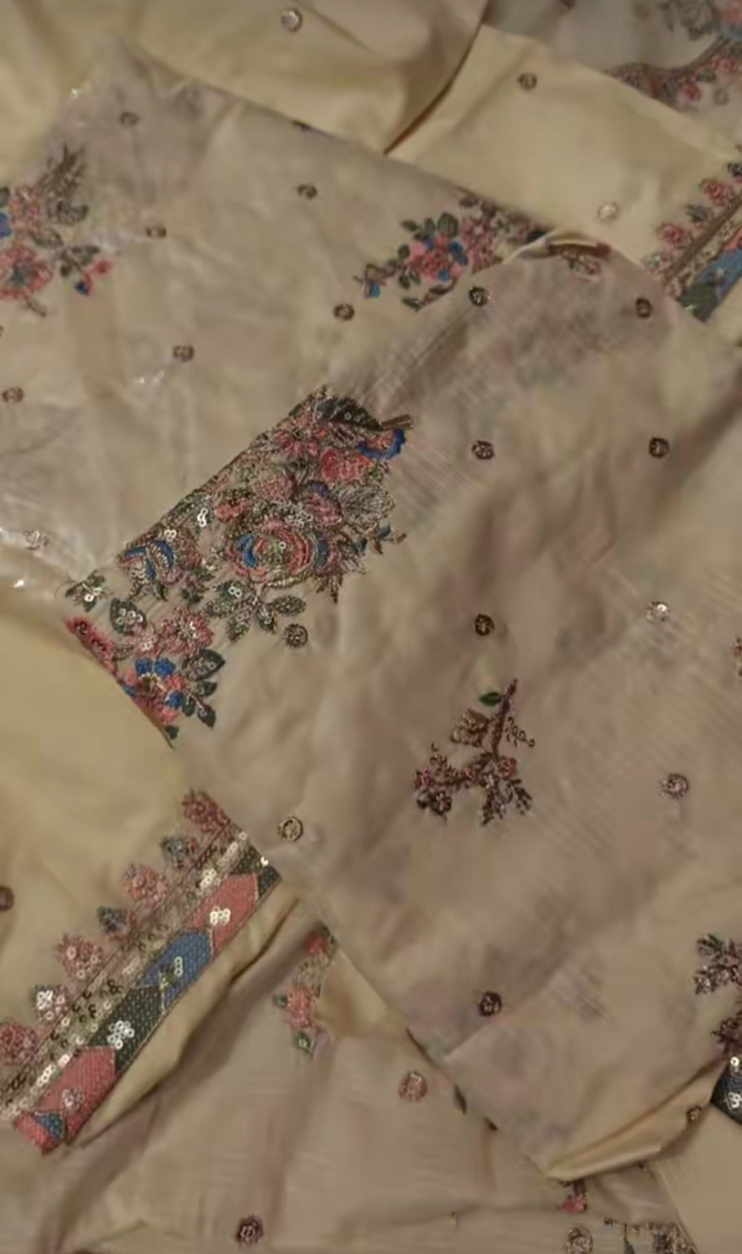 ETHNIC 2PIECE ARTICLE EMBROIDERED BANADORA  LAWN NNA942Y0KU
