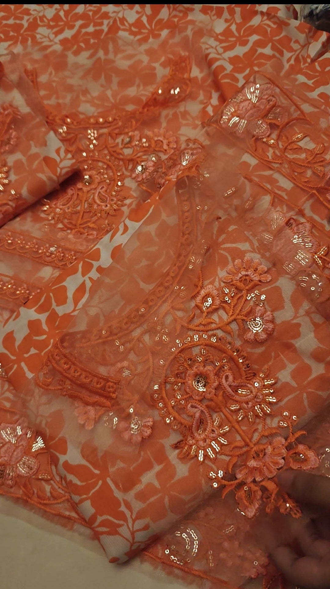 ETHNIC 2PC ORANGE WITH PATCHES EN01265