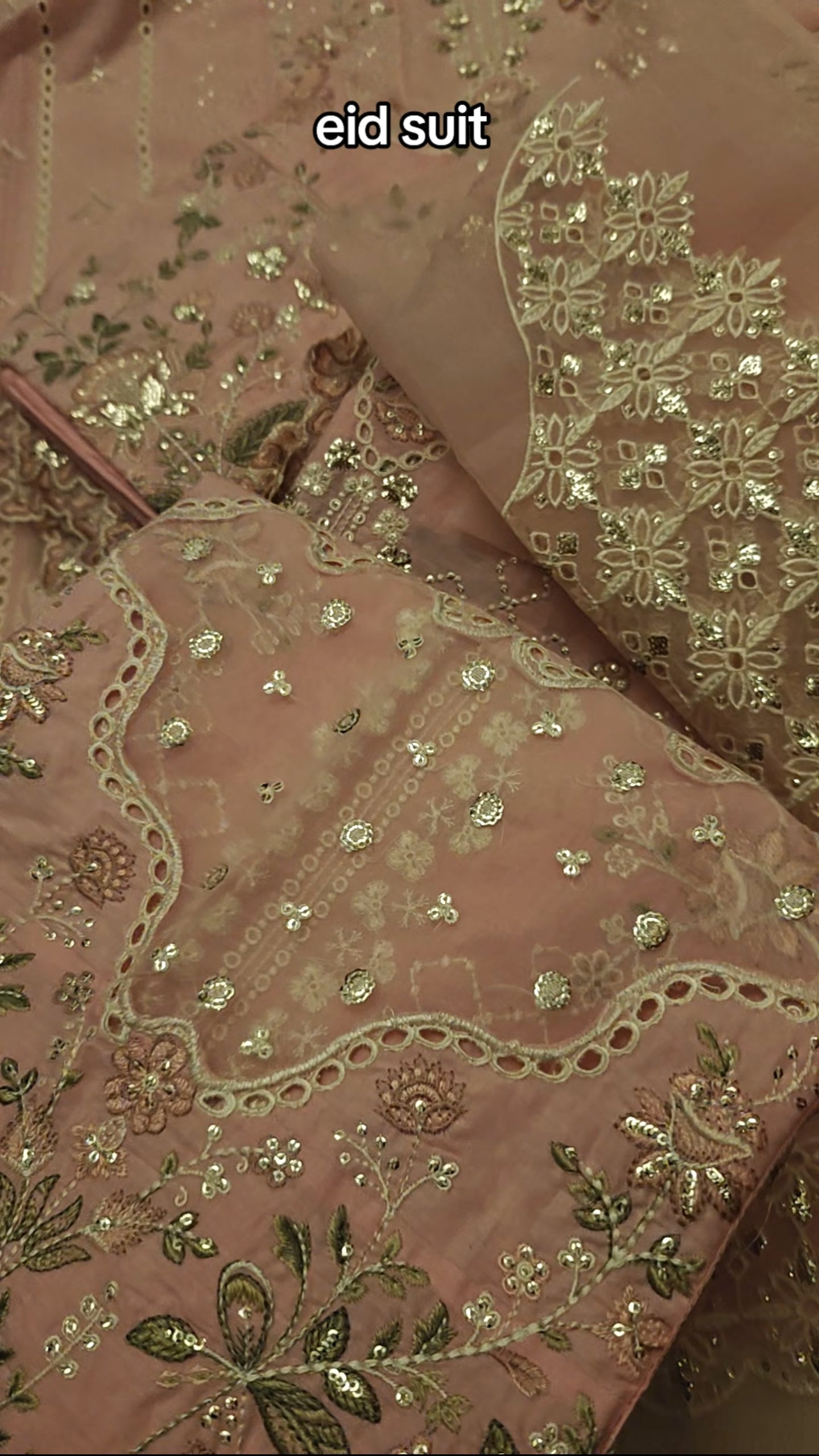 ETHNIC LAWN LAZER WORK AND CHICKEN KARI 3 PIECE ARTICLE HXUS728MS