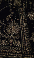 ANEELA'S VELVET EMBROIDERED SHIRT S0NA9