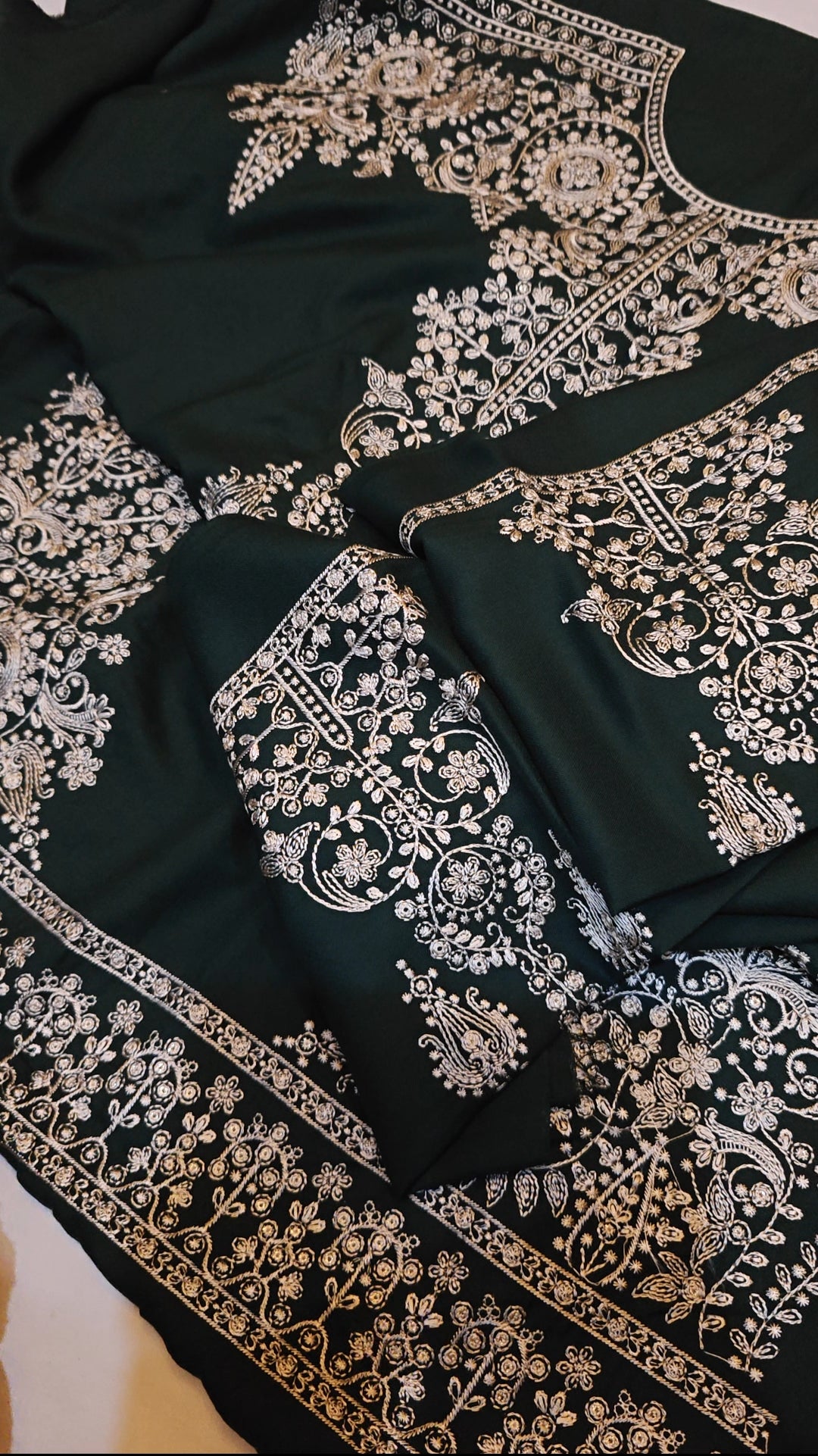 DHANAK EMBROIDERED 2 PIECE DRESS