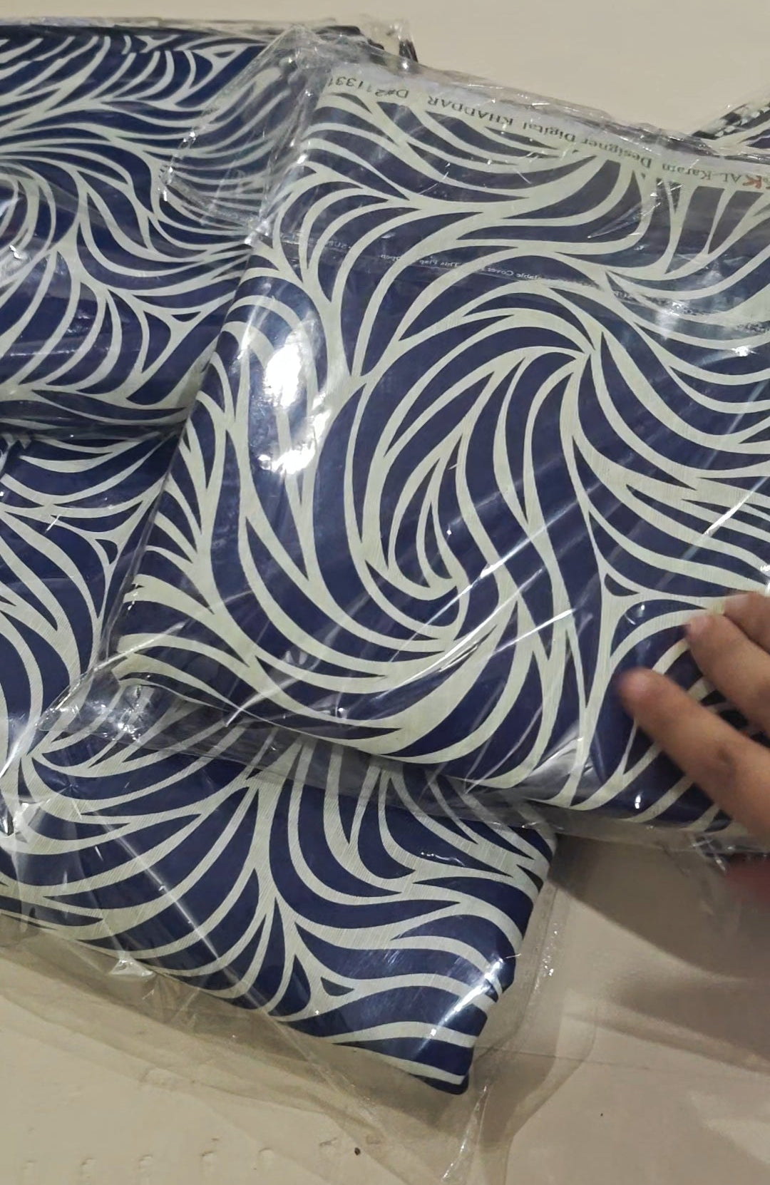 ALKARAM 3PC KHADDAR BLUE KDR665311190