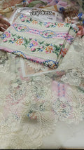 MARIA B M PRINTS LUXURY DRESS WITH BEAUTIFUL PATCHES 027PLOAGB