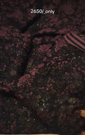 BAROQUE DHANAK MARINA 3PC ARTICLE EMBROIDERED PRINTED BLACK PURPALJPJN