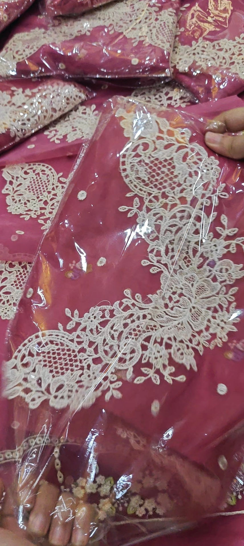 PINK 2PC LUXURY lawn pink8900