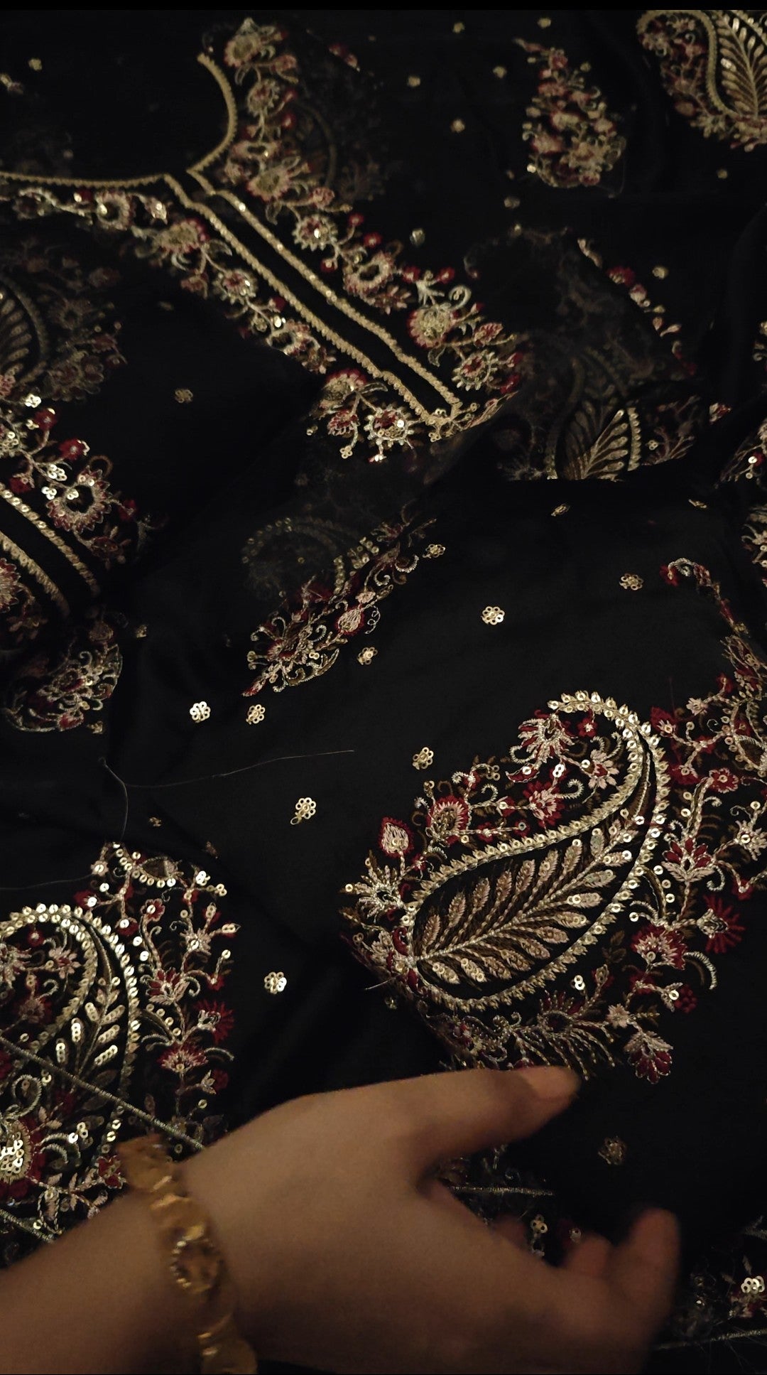 ETHNIC 2 PIECE SILK DRESS IN BLACK HHSHS6Y7