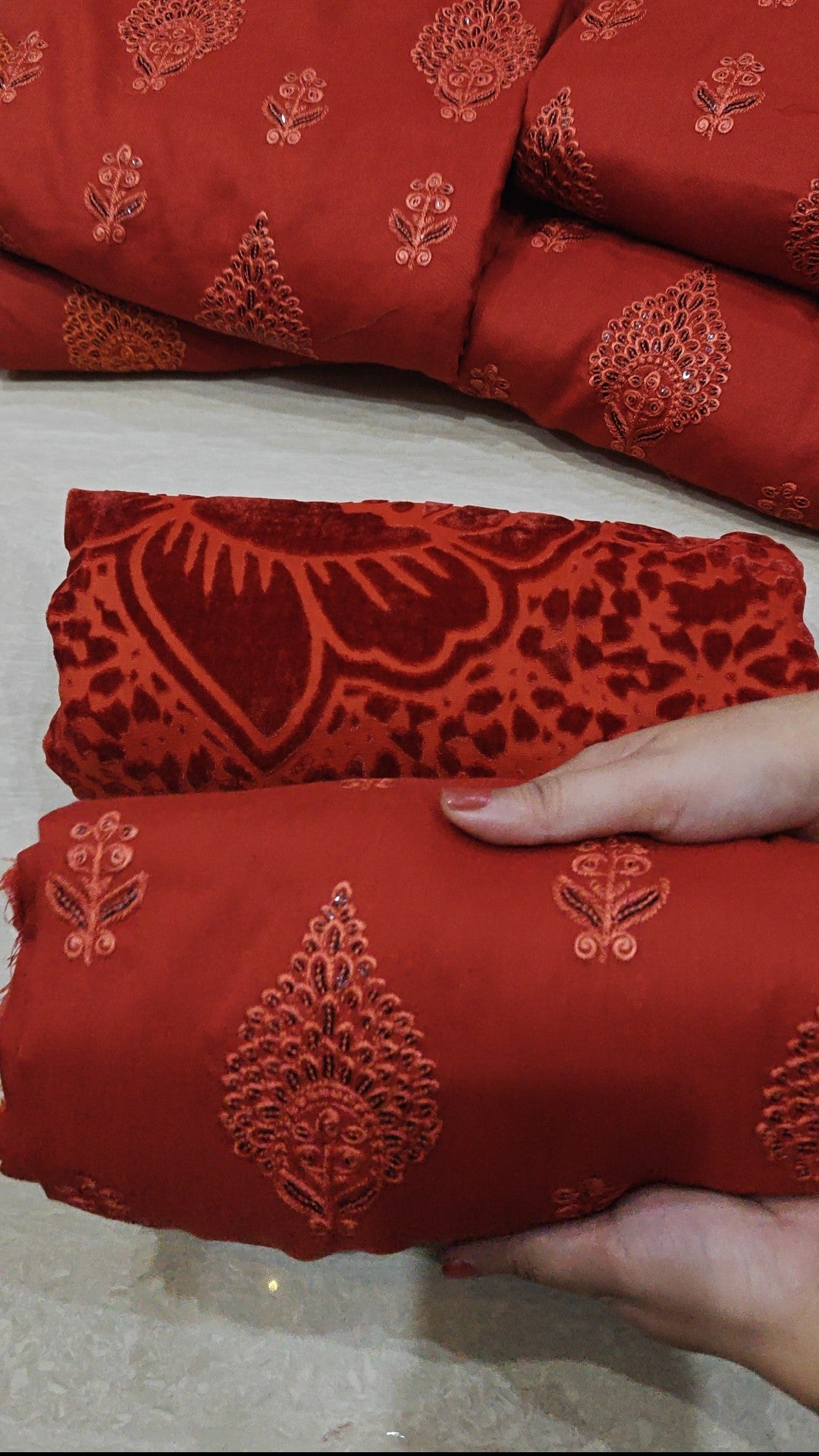 DHANAK 3 PIECE ARTICLE WITH PALACHI SHAWL PPP010