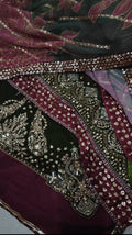 FANCY WEDDING VELVET 3 PIECE DRESS