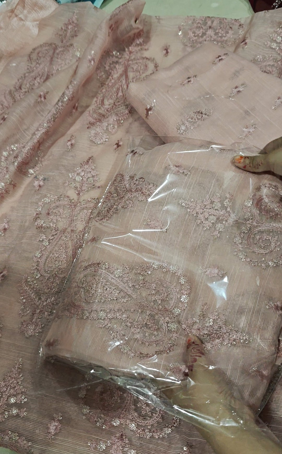 KHADINET PINK FANTASTIC KHADI LUXURY 53210KHADI