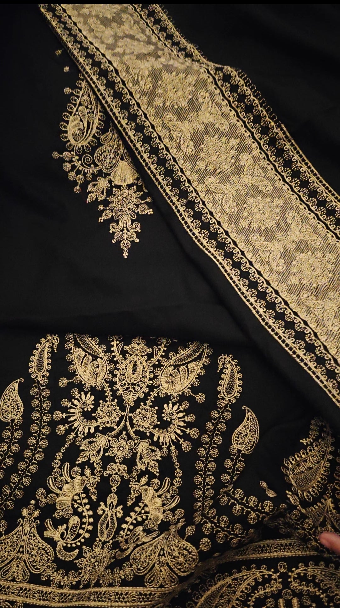 MARIA.B MARINA EMBROIDERED 2 PIECE DRESS