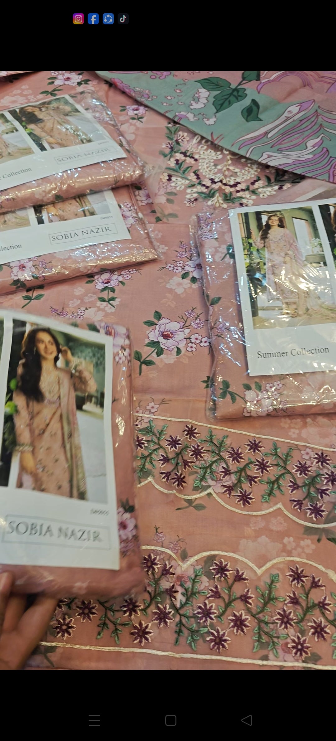 SOBIA NAZIR LAWN PINK LUXURY REASONABLE SB51015