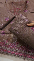 LAWN CHICKEN KARI EMBROIDERED 3 PIECE ARTICLE VDIQA843