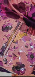 ALKARAM PRINTED 3PC PINKALZ334455