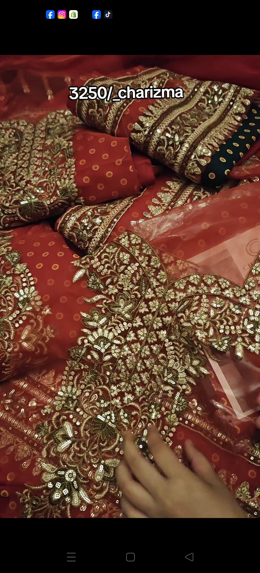 CHARIZMA JANNAT MIRZA LAWN HEAVY PATCHES 0M550H11C