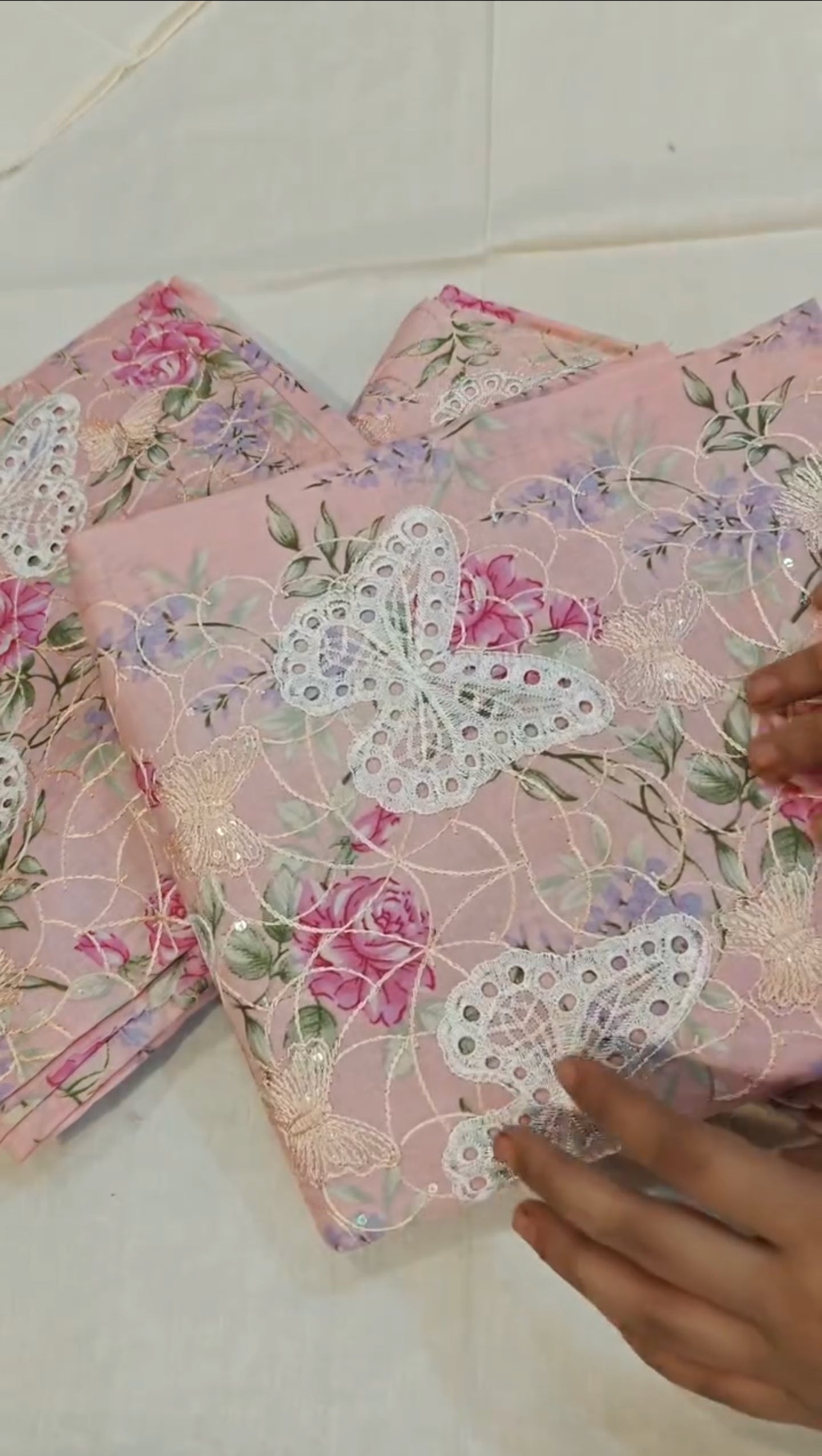 LAWN EMBROIDERED BUTTERFLY 3 PIECE ARTICLE HEIEY92LSP