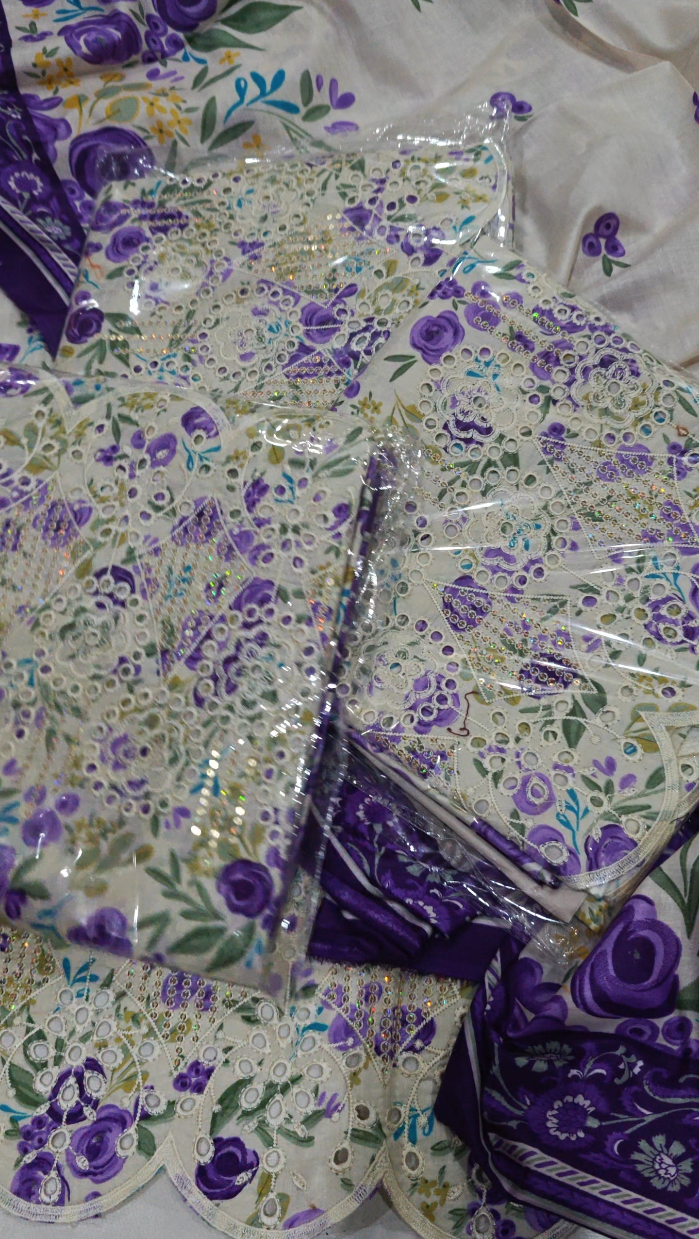 LAWN EMBROIDERED 3 PIECE ARTICLE 98TYHJ87