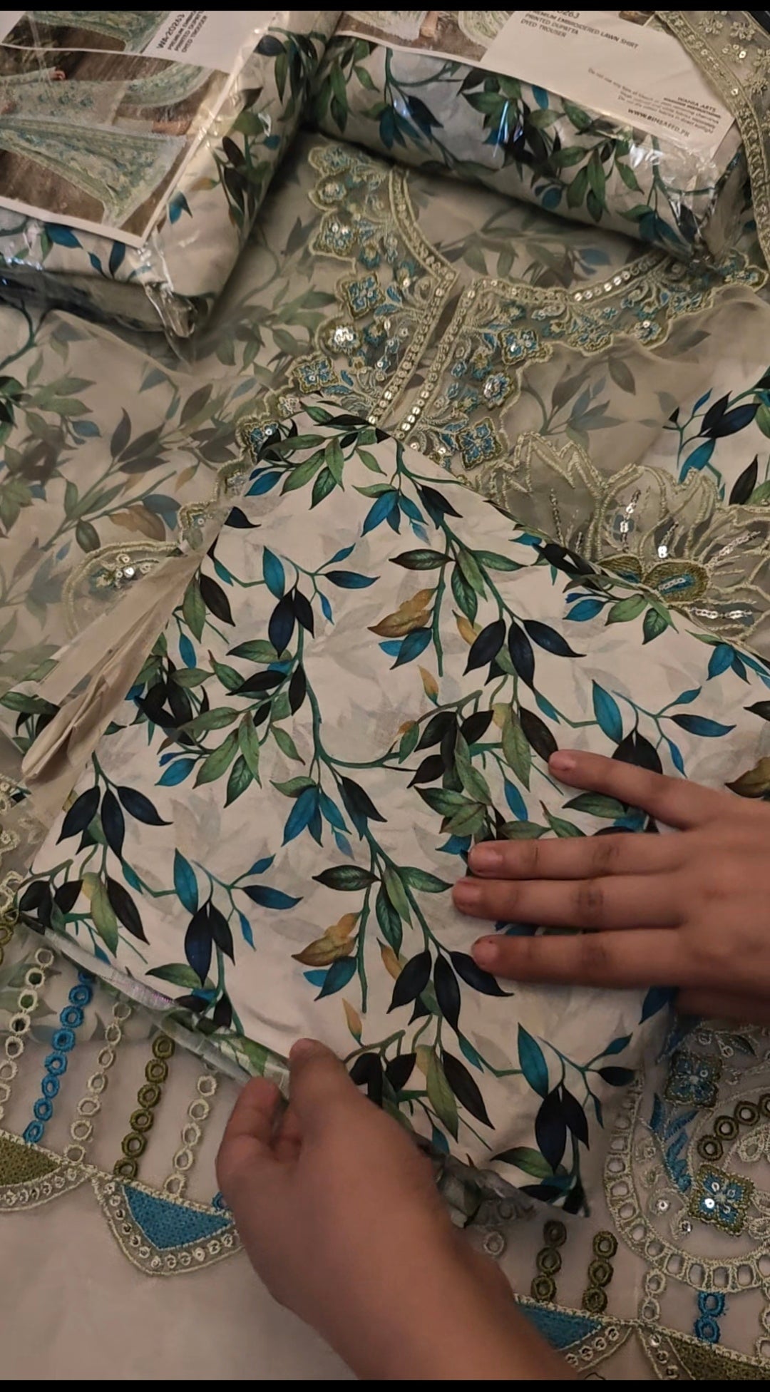 BIN SAEED 3 PIECE LUXURY DRESS NNFWDM4