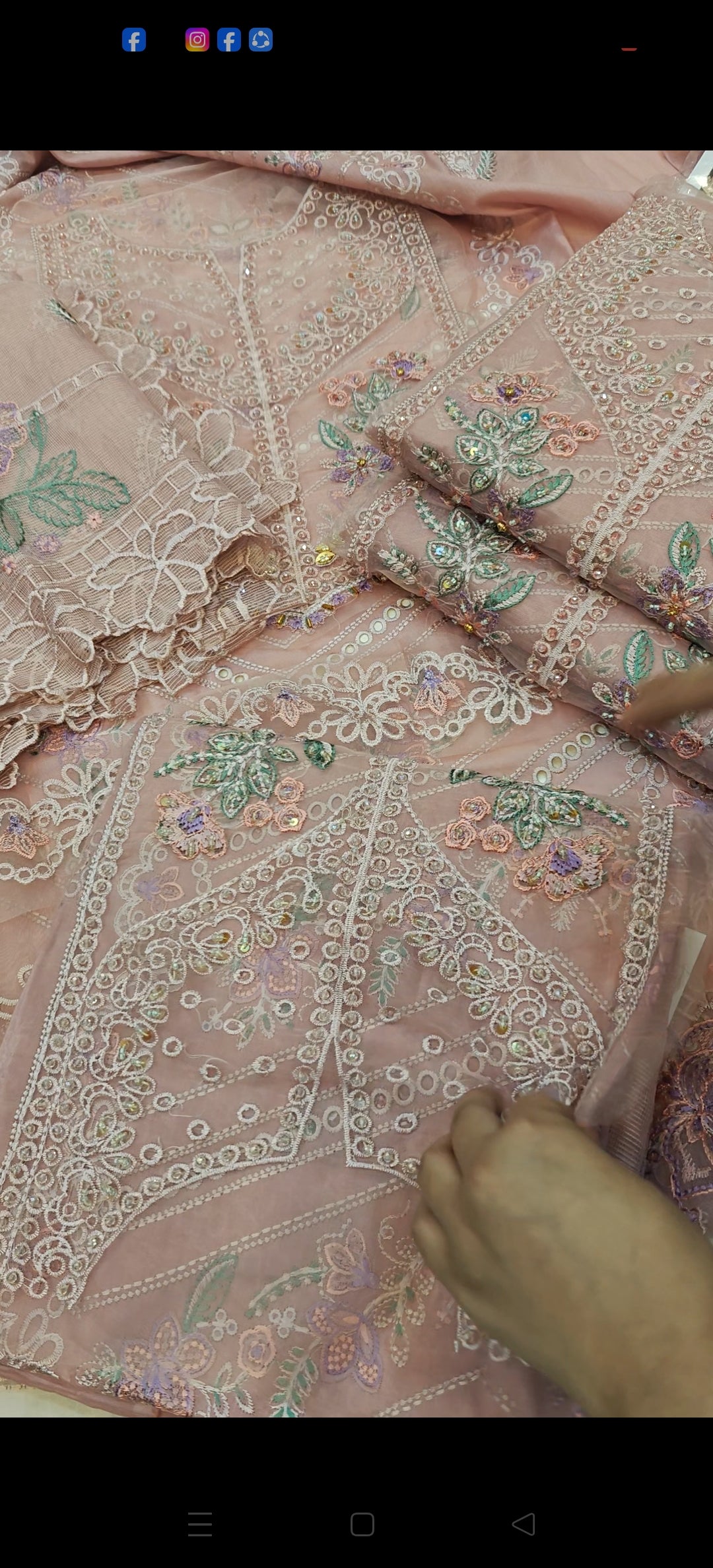 Embroidered maria b hand made ma67890ha