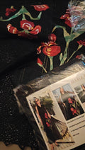 MARIA B LAWN BLACK DRESS SEQUENCE SITAR71120